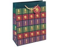 Sac cadeau de Noël "Cut-out style", papier fin