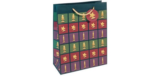 Sac cadeau de Noël "Cut-out style", papier fin