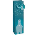 Sac de Noël pour bouteille 'Polar bear with candle'