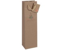 Sac de Noël pour bouteille 'Christmas with apples'