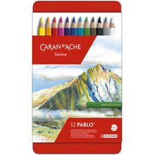 Crayons de couleur PABLO, étui métal de 120