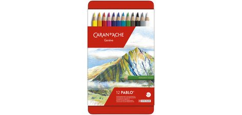 Crayons de couleur PABLO, étui métal de 80