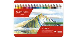 Crayons de couleur PABLO, étui métal de 30