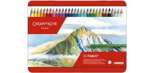 Kleurpotloden Caran d'Ache Pablo assorti blik à 30stuks