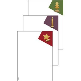 Set de papier motif de Noël 'Cut-out style', A4