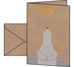 Carte de Noël 'Polar bear with shooting star', A6