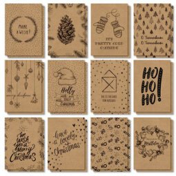 Set de cartes postales de Noël 'Natural Christmas', A6