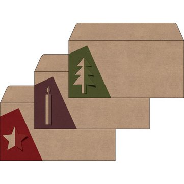 Set de papier à motif de Noël 'Cut-out style', A4