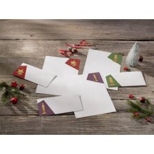 Set d'enveloppes à motif de Noël 'Cut-out style', long