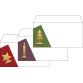 Set d'enveloppes à motif de Noël 'Cut-out style', long