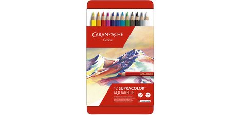 Crayons de couleur SUPRACOLOR,étui métal de 120