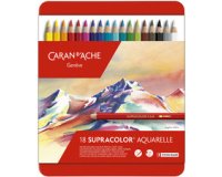 Crayons de couleur SUPRACOLOR, étui métal de 18
