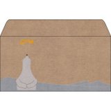 Enveloppe de Noël 'Polar bear with shooting star',long