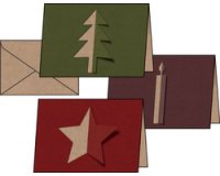 Set de cartes de Noël 'Cut-out style', A6, pour