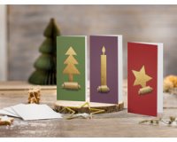 Set van kerstkaarten "Cut-out style", A6