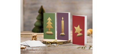 Set de cartes de Noël 'Cut-out style', A6, pour