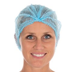 Haarnetje vastklembaar PP Light blauw