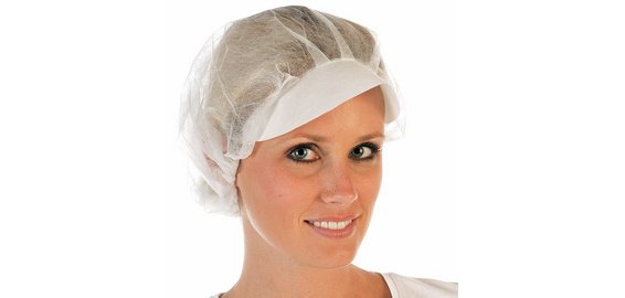 HYGOSTAR Charlotte de protection LIGHT avec visière, blanc