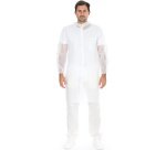 Visitor blouse with hook and loop closure, L