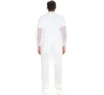 Visitor blouse with hook and loop closure, L