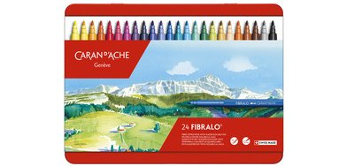 Faserstift FIBRALO, Metallbox mit 24