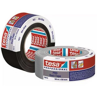 Ruban adhésif toilé Tesa Duct Tape PRO, 50 mm x 50 m, noir