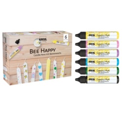 Candle Pen 'Bee Happy', set de 6