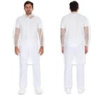 Blouse visiteur Light avec boutons pression, blanc,