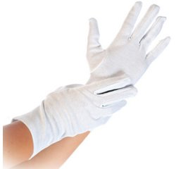 White cotton glove - The pair