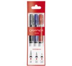 Pinceau aquarelle à réservoir d'eau, set de 3