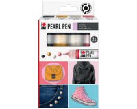 Peinture effet perles Pearl Pen, set de 4, assorti
