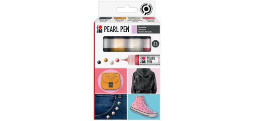 Peinture effet perles Pearl Pen, set de 4, assorti