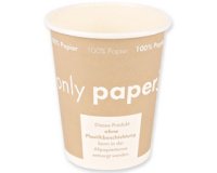 Gobelet en papier dur "Only Paper" - Lot de 50