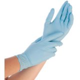 Gant nitrile "Control", poudré bleu - Boîte de 100