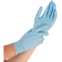 Gant nitrile CONTROL, L, poudré, bleu