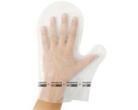 Gant hygiénique moufle, en coex, transparent