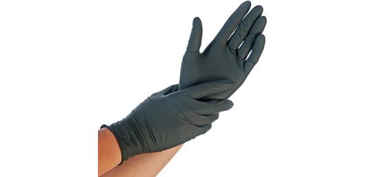 Handschoenen nitril EXTRA SAFE M ongepoederd zwart