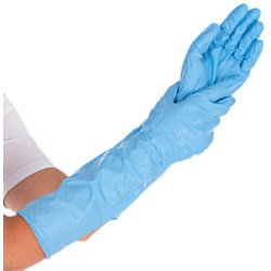 Gant nitrile "Extra Safe Superlong", sans poudre - Boîte de 50 gants