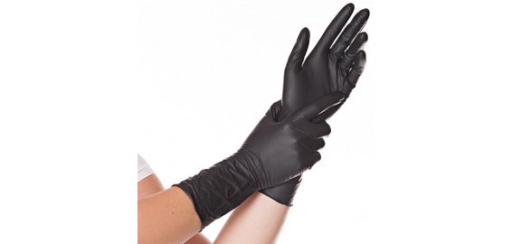Gant nitrile "Extra Long" sans poudre - Boîte de 100 gants
