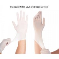 Nitrile gloves "SAFE SUPER STRETCH", powder-free - Box of 100 gloves