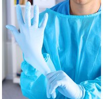 Nitrile gloves "SAFE SUPER STRETCH", powder-free - Box of 100 gloves