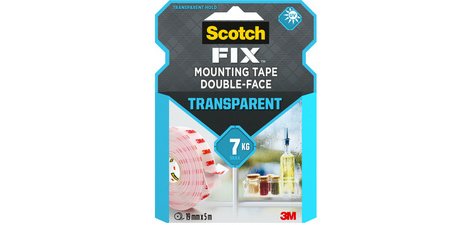 Ruban adhésif Scotch double face extra fort - Largeur 19 mm x longueur 5 m