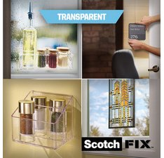 Ruban adhésif Scotch double face extra fort - Largeur 19 mm x longueur 5 m