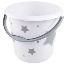 Seau déco ilvie 'stars', rond, 10 litres