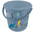 Seau déco ilvie 'stars', rond, 10 litres