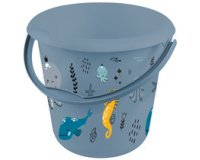 Seau déco ilvie 'stars', rond, 10 litres