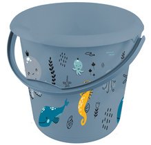 Seau déco ilvie 'stars', rond, 10 litres