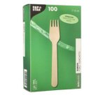 Fourchette en bois 'pure', cirée, longueur: 160 mm