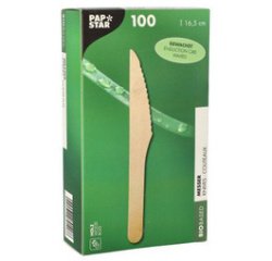 Couteau en bois 'pure', ciré, longueur: 165 mm