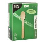 Cuiller à café en bois 'pure', cirée